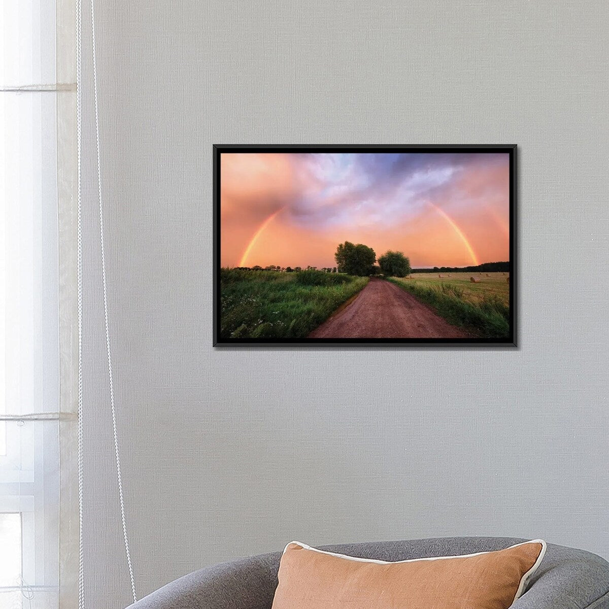 iCanvas "Rainbow" by Mateusz Piesiak Framed