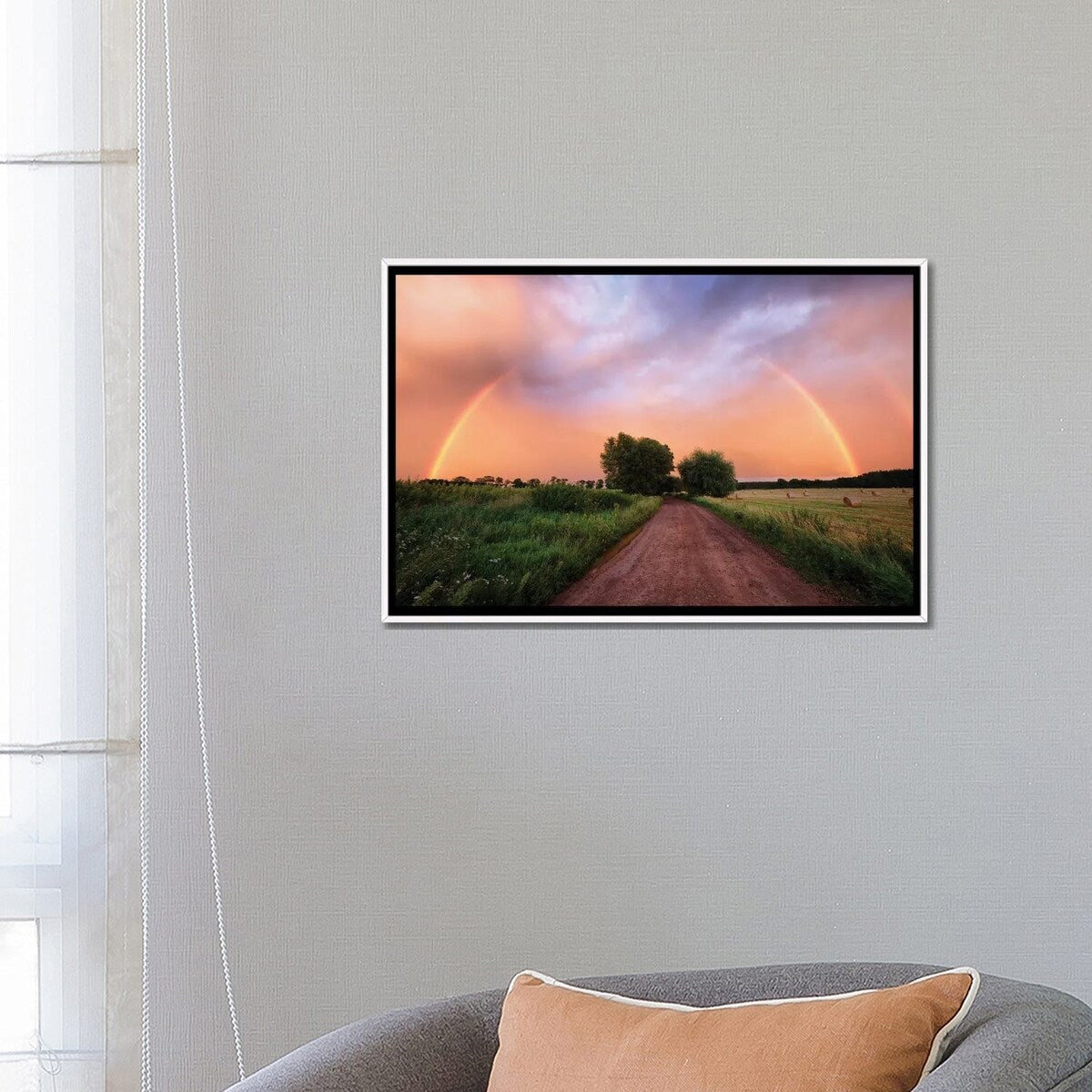 iCanvas "Rainbow" by Mateusz Piesiak Framed