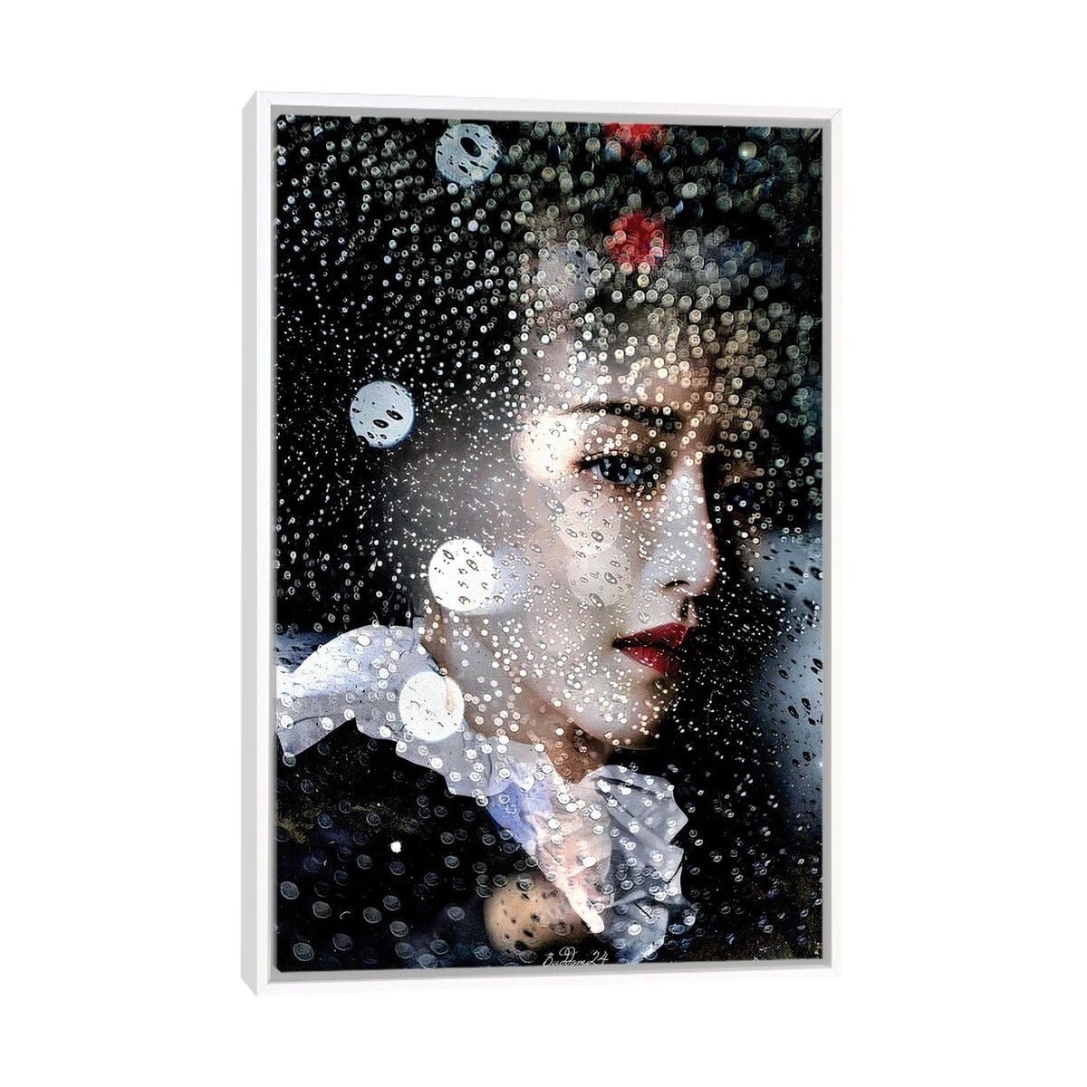 iCanvas "Raindrop Geisha" by Dominique Baduel Framed