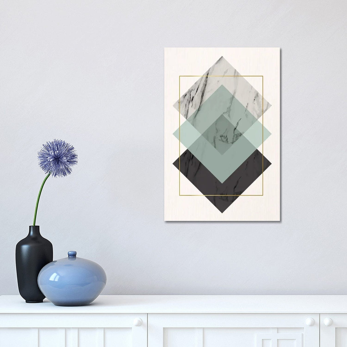 iCanvas "Rectangle And Rhombus II" by Artsy Bessy Canvas Print
