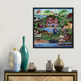 iCanvas "Red Farms Inn" by Cheryl Bartley Framed