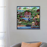 iCanvas "Red Farms Inn" by Cheryl Bartley Framed