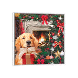 iCanvas "Red Gift" by The Macneil Studio Framed