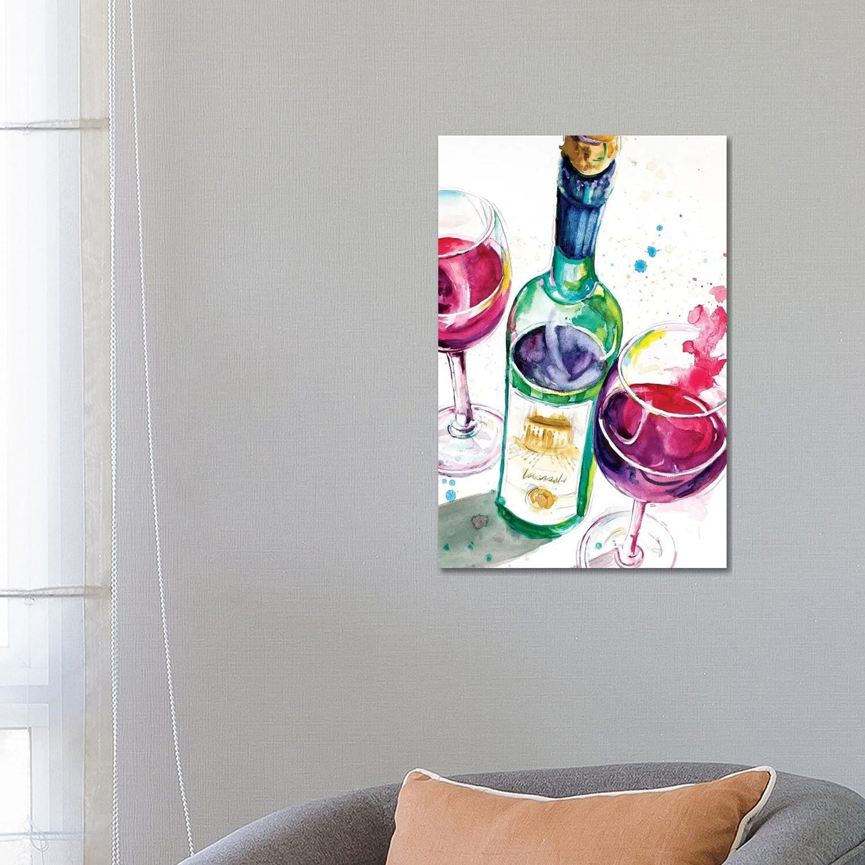 iCanvas "Red and White Wine I" by Patricia Pinto Canvas Print