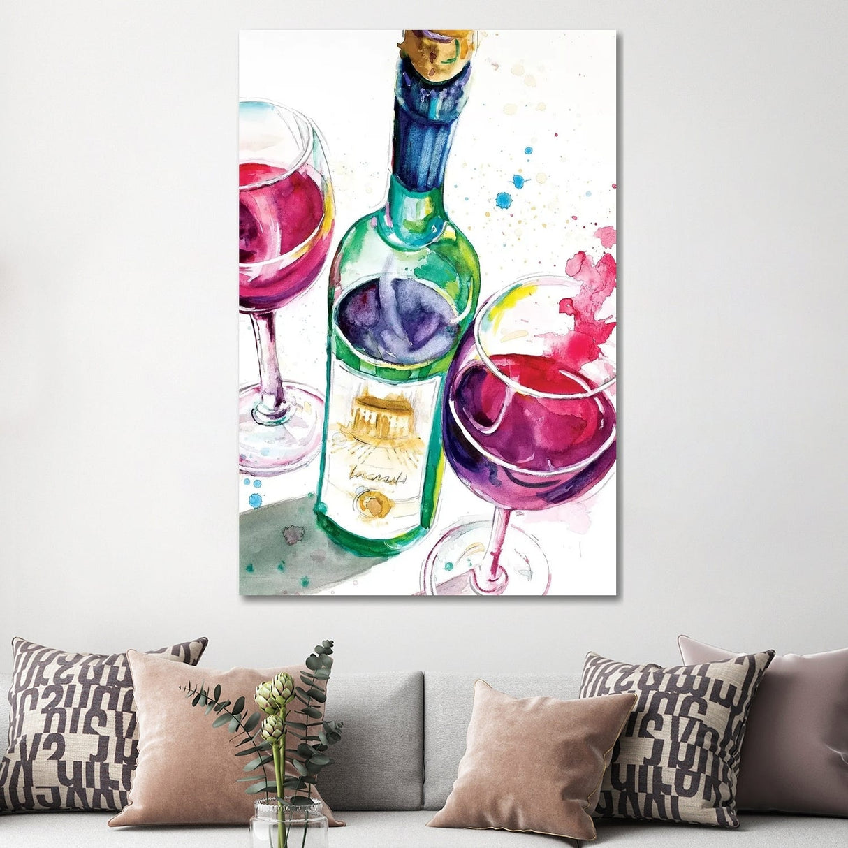 iCanvas "Red and White Wine I" by Patricia Pinto Canvas Print