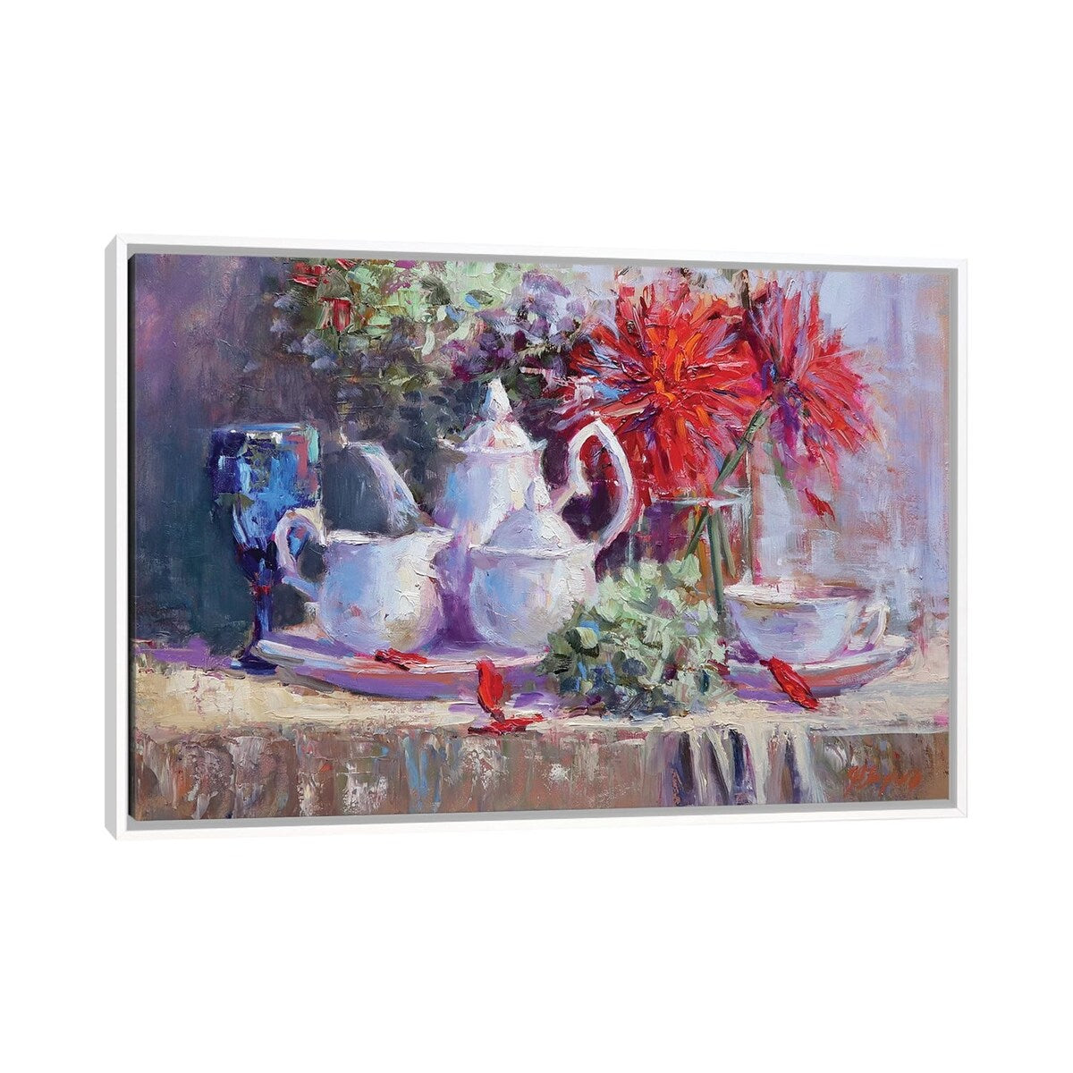 iCanvas "Red, White and BLue" by Jennifer Stottle Taylor Framed Canvas Print