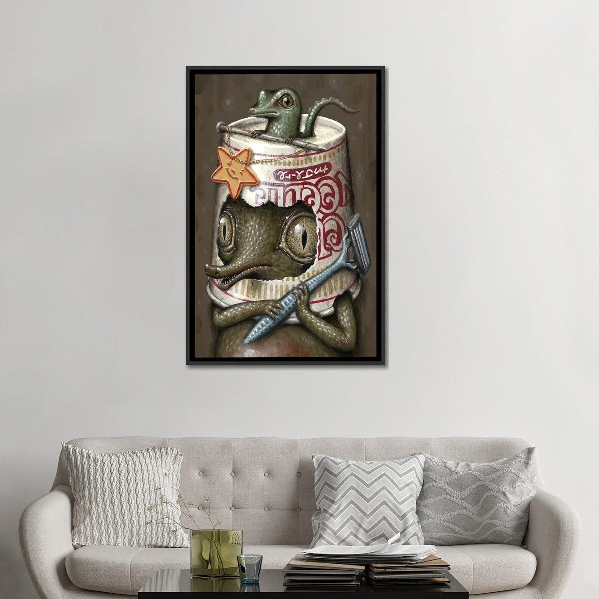 iCanvas "Refusuffix VI" by Jason Limon Framed Canvas Print