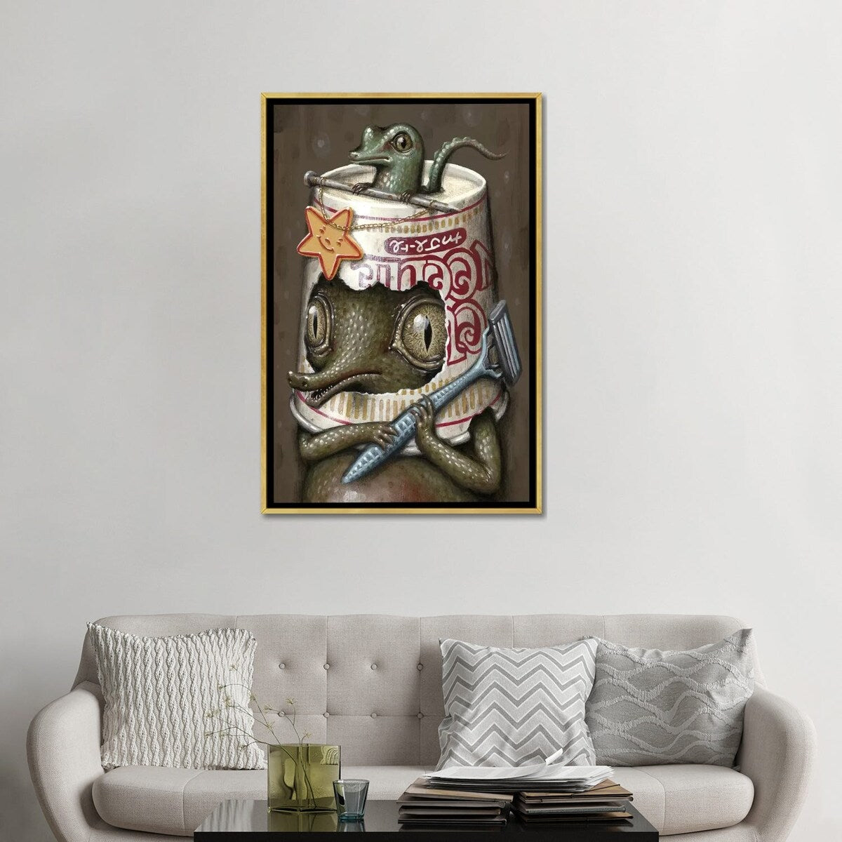 iCanvas "Refusuffix VI" by Jason Limon Framed Canvas Print