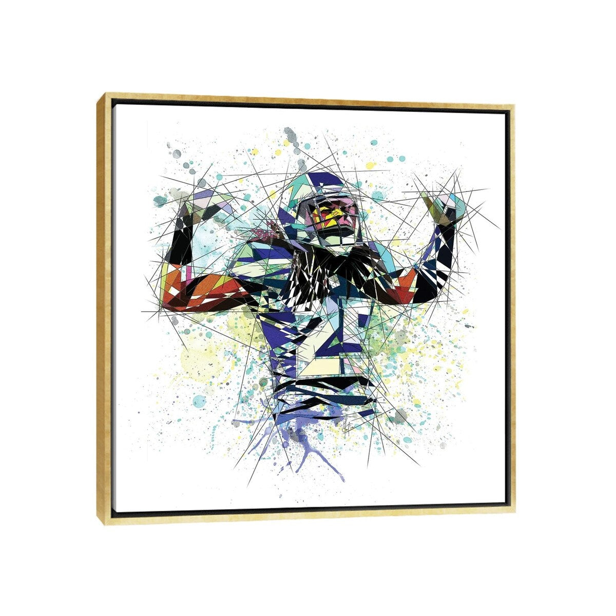 iCanvas "Richard Sherman" by Katia Skye Framed Canvas Print