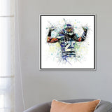iCanvas "Richard Sherman" by Katia Skye Framed Canvas Print