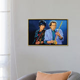 iCanvas "Ron Wood And Keith Richards" by Paul Meijering Framed