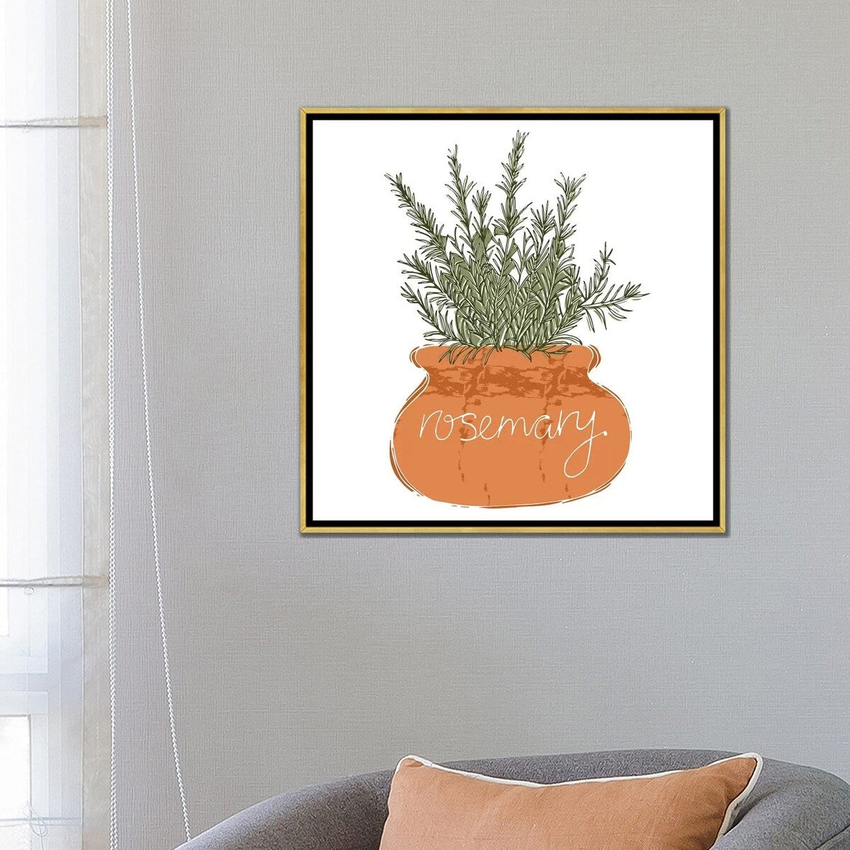 iCanvas "Rosemary" by Vicky Yorke Framed