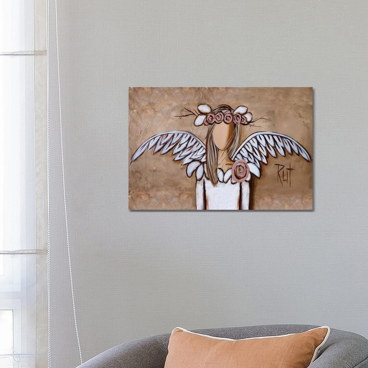 iCanvas "Rosy" by Ruth's Angels Canvas Print