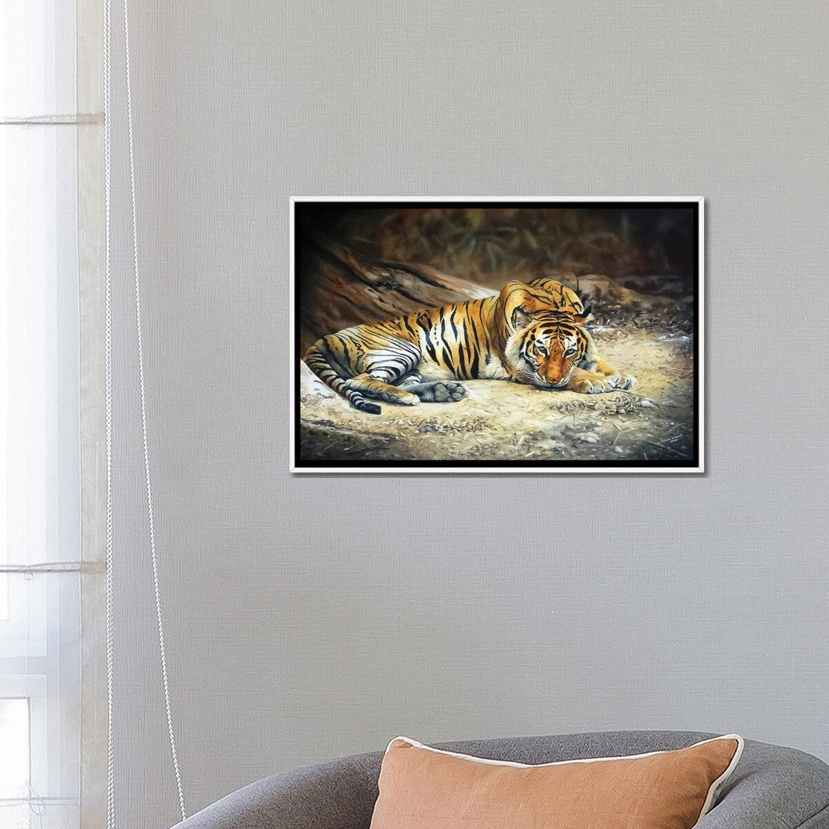 iCanvas "Royal Bengal Tigers Realm" by Julian Wheat Framed