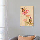 iCanvas "Ruby-Throated Hummingbird & Monarch" by Ezra Tucker Canvas Print
