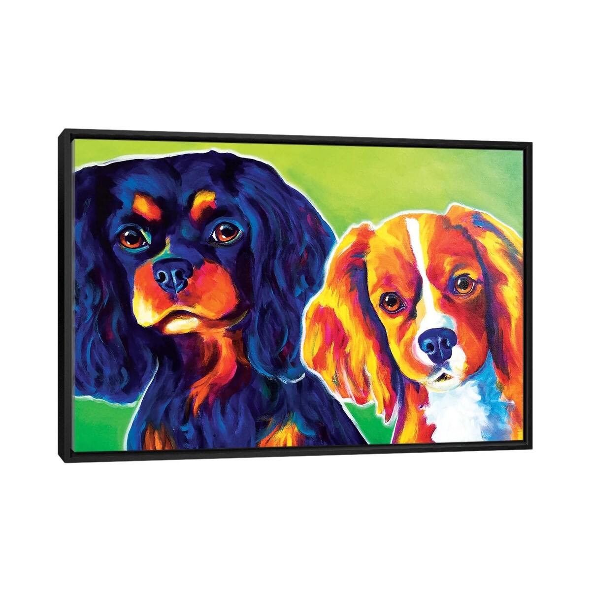 iCanvas "Saffy And Duck" by DawgArt Framed Canvas Print