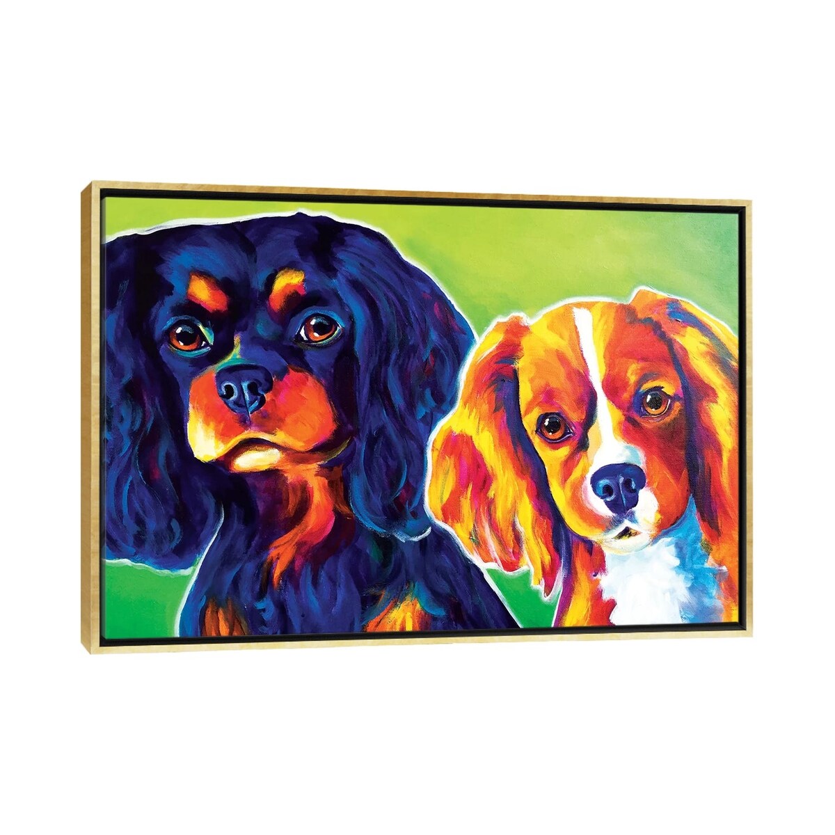 iCanvas "Saffy And Duck" by DawgArt Framed Canvas Print