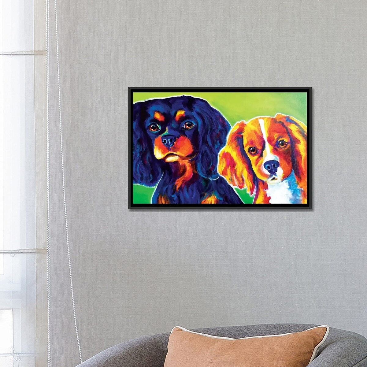 iCanvas "Saffy And Duck" by DawgArt Framed Canvas Print