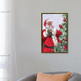 iCanvas "Santa And Cardinal" by The Macneil Studio Framed Canvas Print