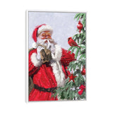 iCanvas "Santa And Cardinal" by The Macneil Studio Framed Canvas Print