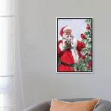 iCanvas "Santa And Cardinal" by The Macneil Studio Framed Canvas Print