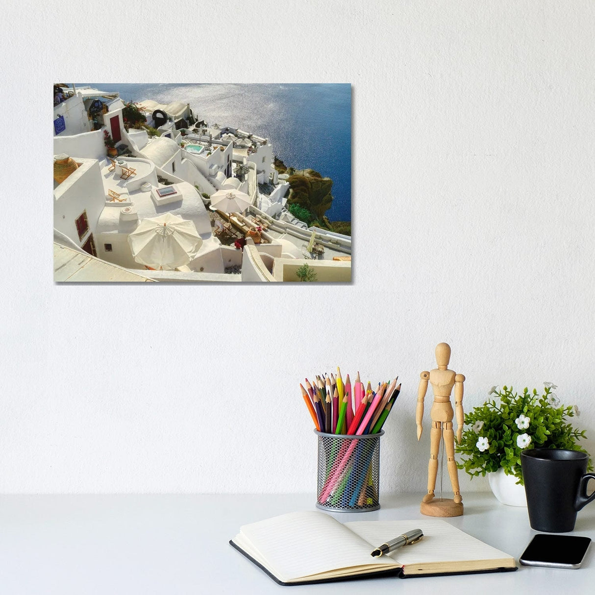 iCanvas "Santorini Oia Greece" by Zoe Schumacher Canvas Print
