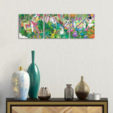 iCanvas "Secret Garden" by Nolawon 3-Piece Wall Art Set