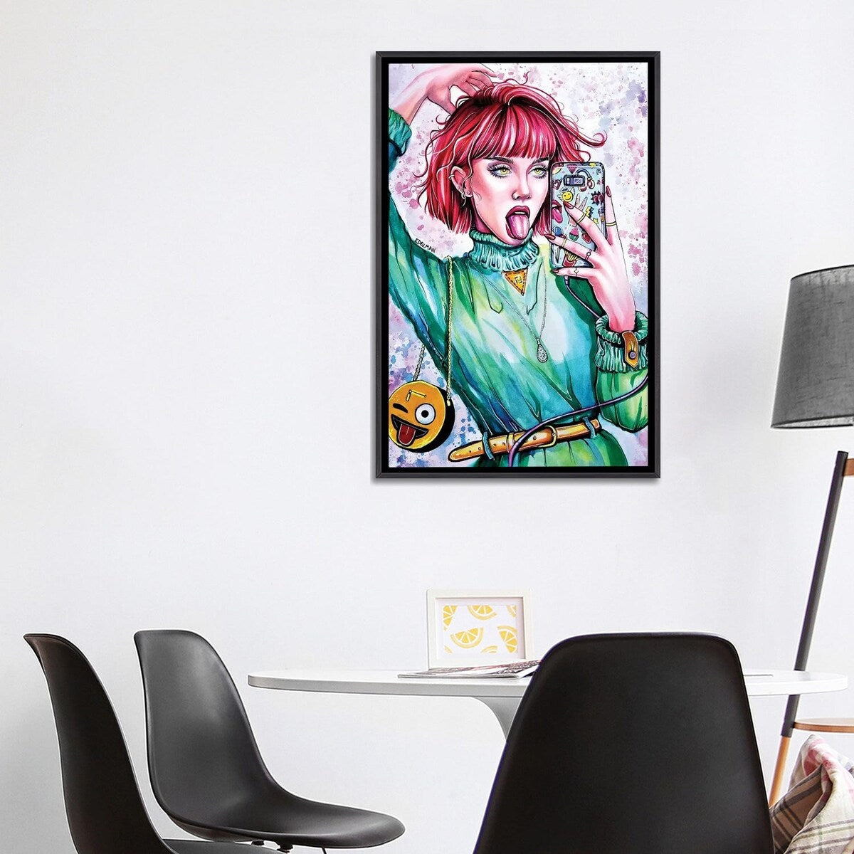 iCanvas "Selfie" by Kelly Edelman Framed