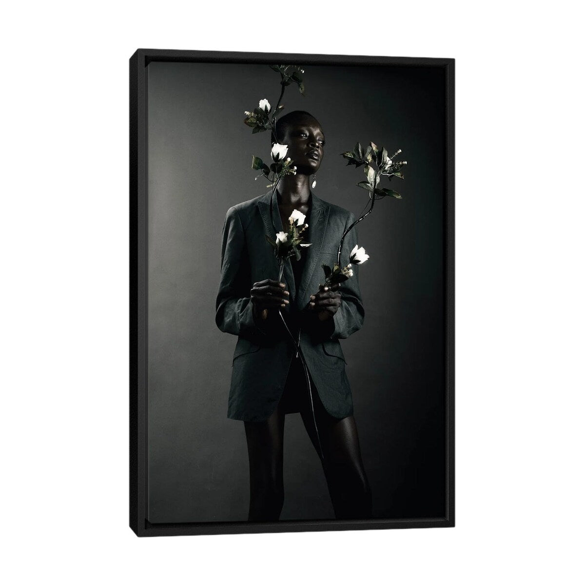 iCanvas "She Is Black She Is A Flower II" by Morgan Otagburuagu Framed