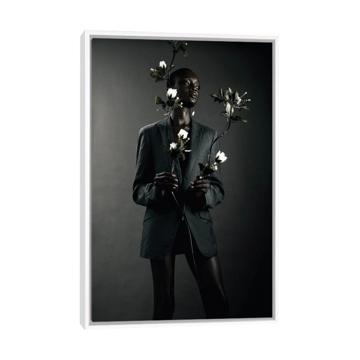 iCanvas "She Is Black She Is A Flower II" by Morgan Otagburuagu Framed