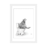 iCanvas "Sheep On The Toilet" by Printable Lisa's Pets
