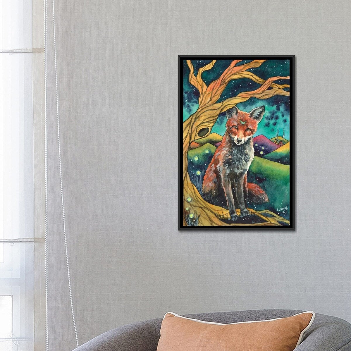 iCanvas "Shelter Under The Stars" by Kat Fedora Framed Canvas Print