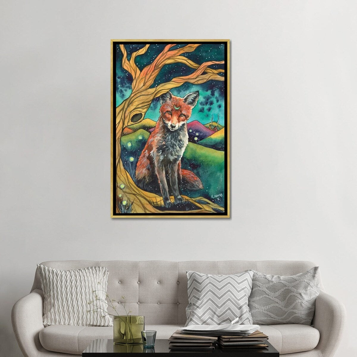 iCanvas "Shelter Under The Stars" by Kat Fedora Framed Canvas Print