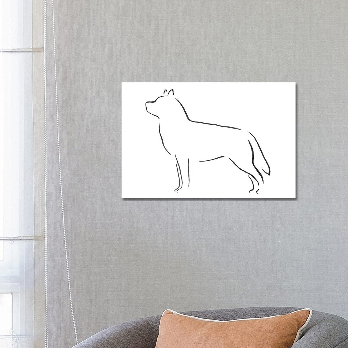 iCanvas "Siberian Huskie" by Lesley Bishop Canvas Print