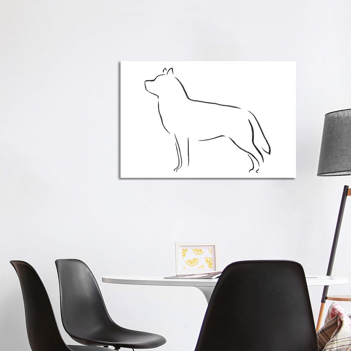 iCanvas "Siberian Huskie" by Lesley Bishop Canvas Print