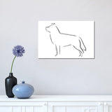iCanvas "Siberian Huskie" by Lesley Bishop Canvas Print
