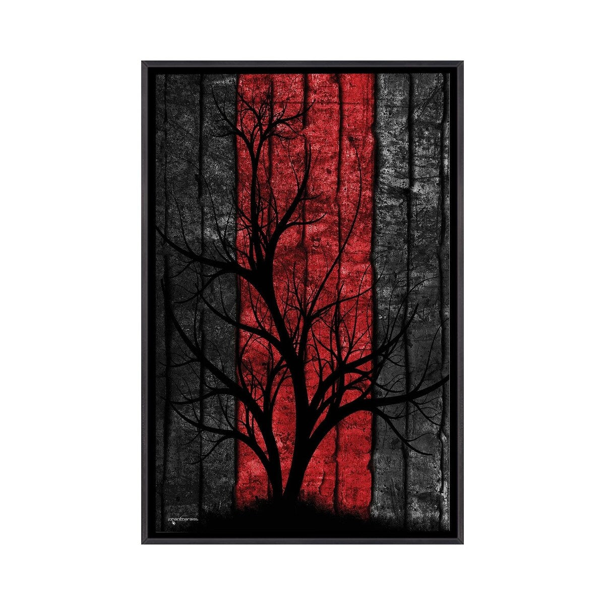 iCanvas "Silhouette Tree" by Johan Marais Framed