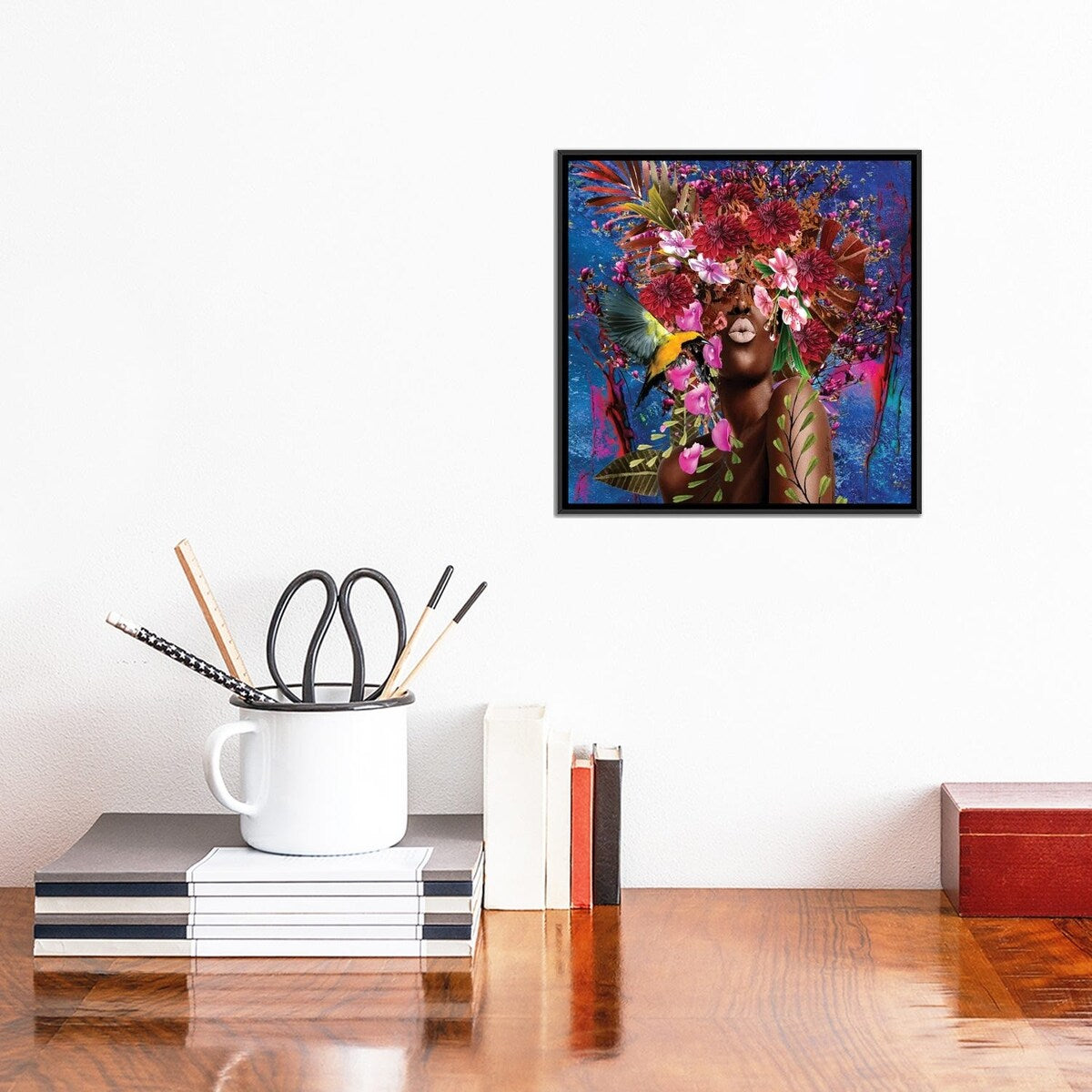 iCanvas "Sister Sassy Blooming - Women In Bloom" by Yvonne Coleman Burney Framed Canvas Print