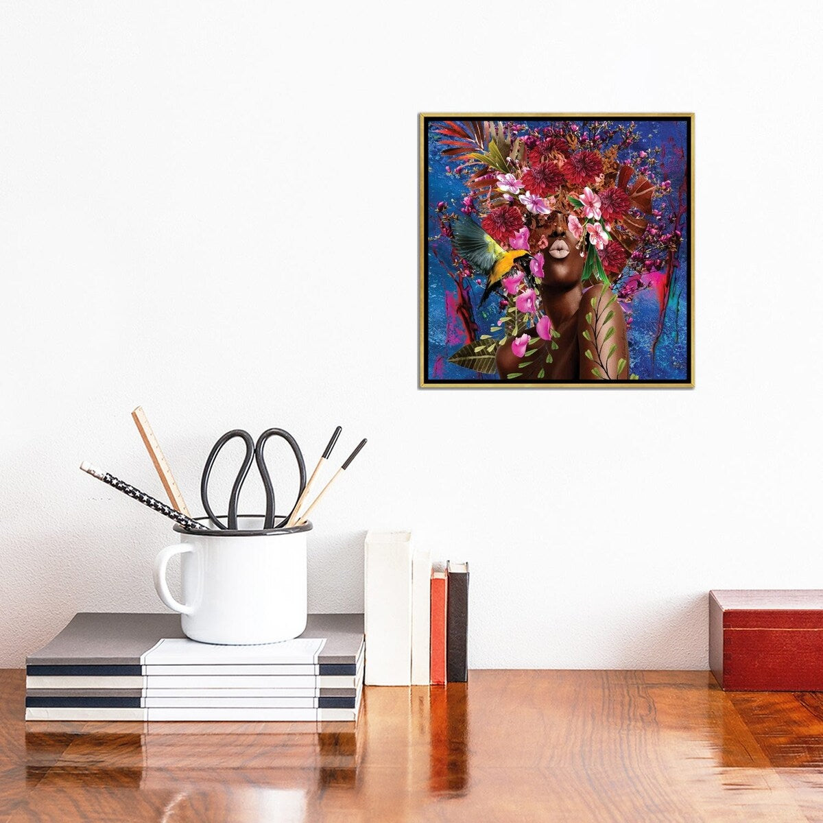 iCanvas "Sister Sassy Blooming - Women In Bloom" by Yvonne Coleman Burney Framed Canvas Print