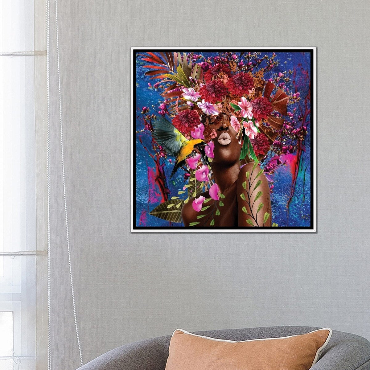 iCanvas "Sister Sassy Blooming - Women In Bloom" by Yvonne Coleman Burney Framed Canvas Print