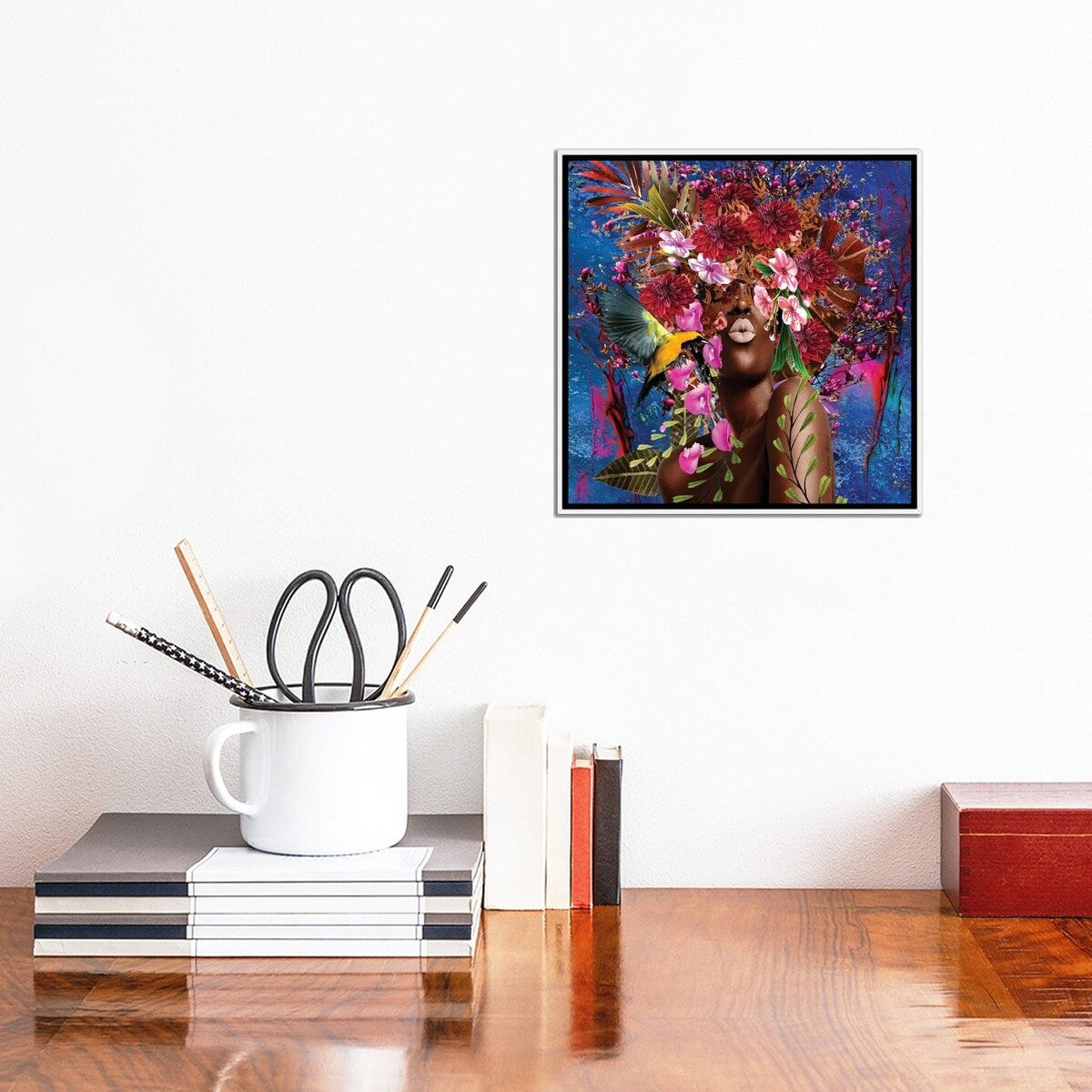 iCanvas "Sister Sassy Blooming - Women In Bloom" by Yvonne Coleman Burney Framed Canvas Print
