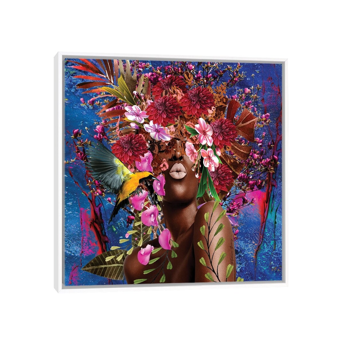 iCanvas "Sister Sassy Blooming - Women In Bloom" by Yvonne Coleman Burney Framed Canvas Print