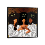 iCanvas "Sit With Us" by Faith with an E Framed Canvas Print