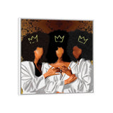 iCanvas "Sit With Us" by Faith with an E Framed Canvas Print