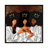iCanvas "Sit With Us" by Faith with an E Framed