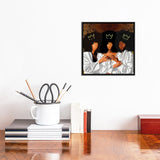 iCanvas "Sit With Us" by Faith with an E Framed