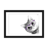 iCanvas "Small Cat With Violet Glasses" by Printable Lisa's Pets