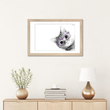 iCanvas "Small Cat With Violet Glasses" by Printable Lisa's Pets
