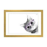iCanvas "Small Cat With Violet Glasses" by Printable Lisa's Pets