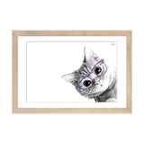 iCanvas "Small Cat With Violet Glasses" by Printable Lisa's Pets